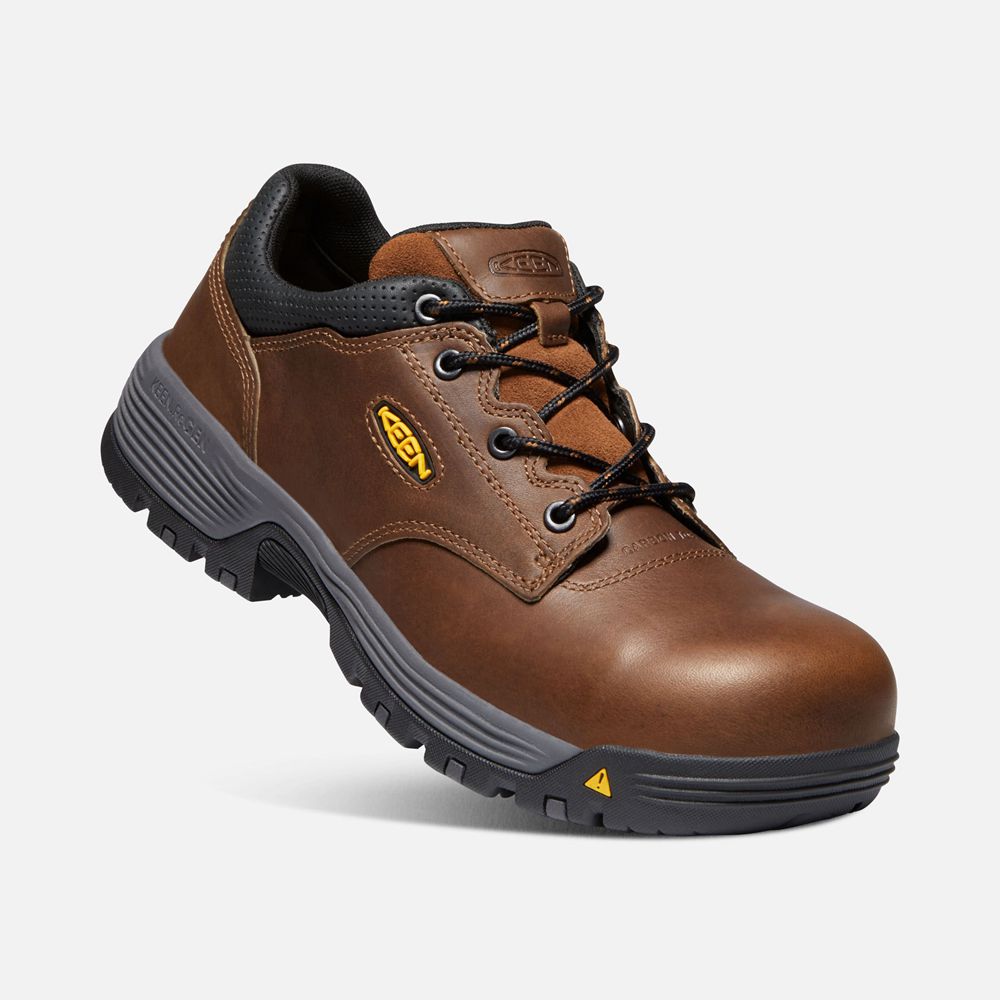 Zapatos de Trabajo Keen Mexico Marrom - Hombre Chicago Oxford (Carbon-Fiber Toe) - VX4980321